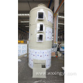Waste treatment device scrubber in the plating line